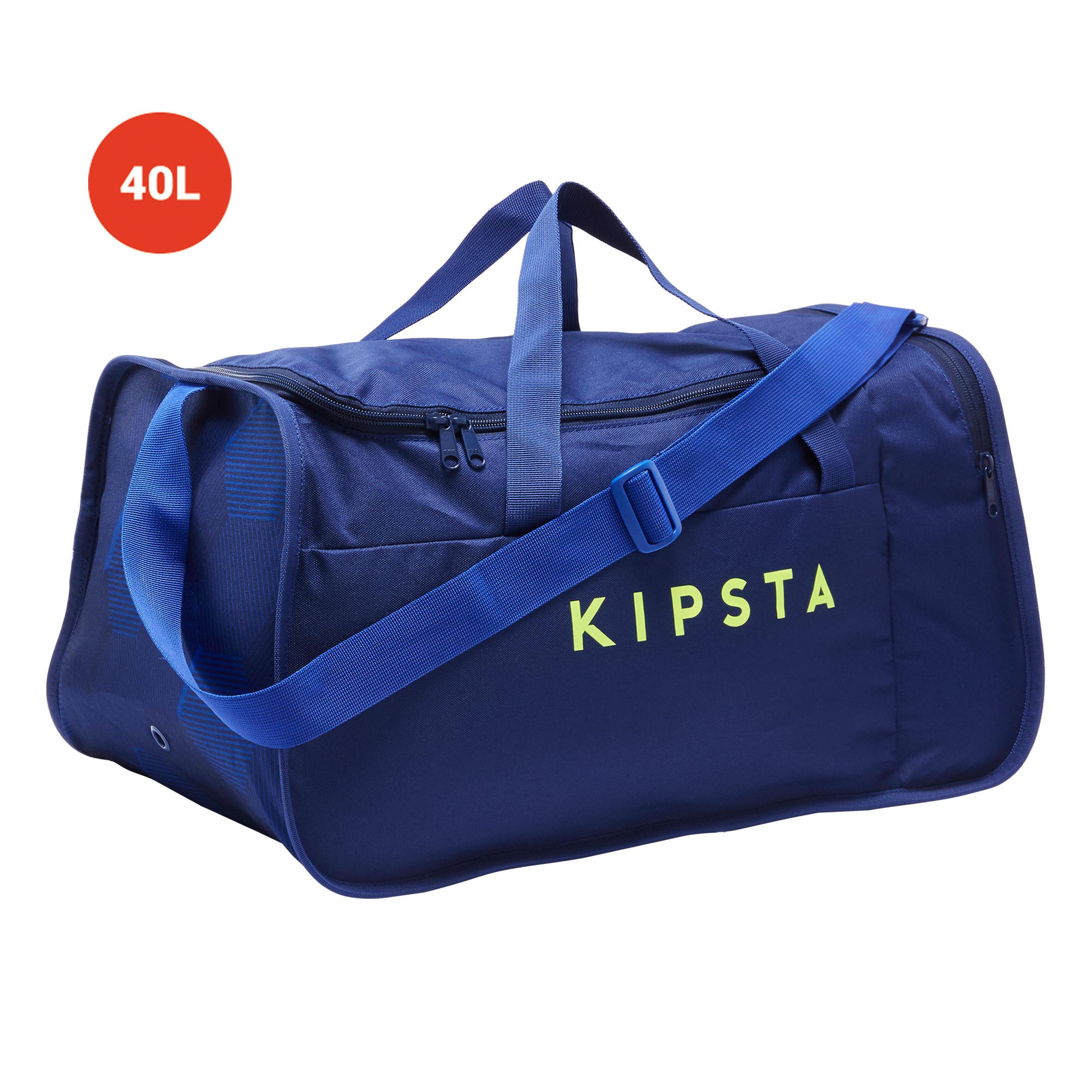 [ด่วน!! โปรโมชั่นมีจำนวนจำกัด] กระเป๋ากีฬารุ่น KIPOCKET ความจุ 40 ลิตร (สีน้ำเงิน/เหลือง) สำหรับ ฟุตบอล