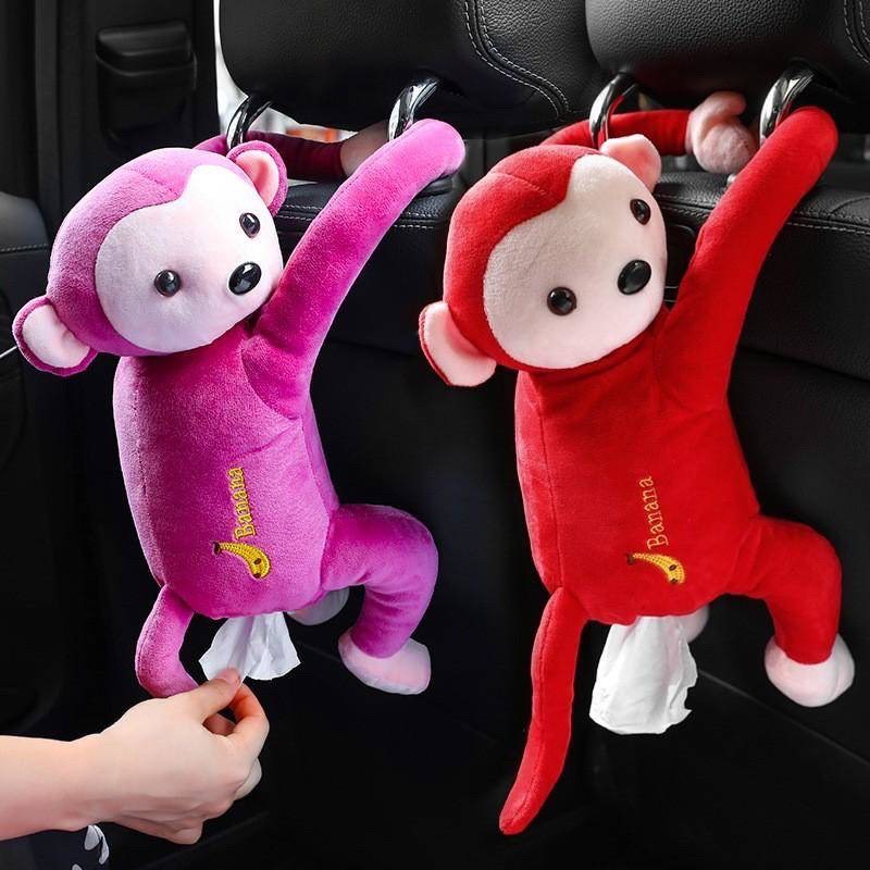 ?ตุ๊กตาลิงใส่ทิชชูแบบแขวน ตุ๊กตาลิงใส่ทิชชู่ ตกแต่งบ้าน ตกแต่งรถ #A016 ?