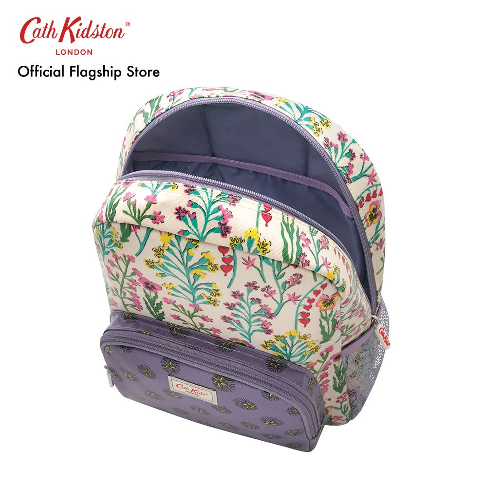 Cath Kidston Kids Classic Large Backpack With Mesh Pocket Paper Pansies   1fa734aca95306c8409988ab2caf032c 