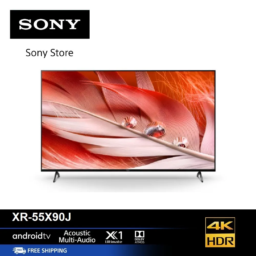 Sony XR-55X90J (55 นิ้ว) l 4K Ultra HD l High Dynamic Range (HDR) l สมาร์ททีวี (Google TV)