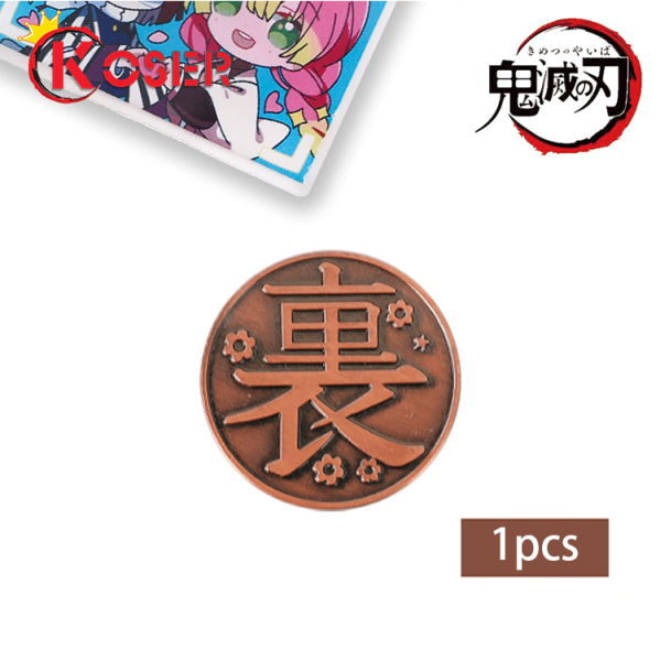 COSER KING Kanao Tanjirou เหรียญ alloy coins Cartoon Anime Demon Slayer Kimetsu No Yaiba PROP COSPLAY ของขวัญ