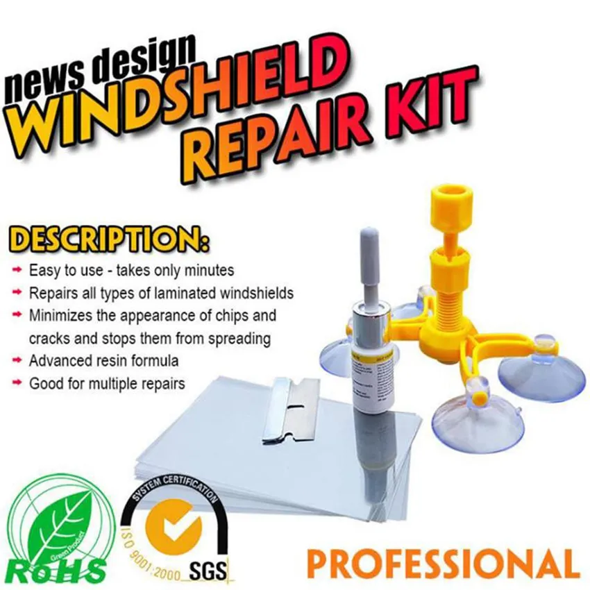 DY shopชุดซ่อมที่ปัดน้ำฝนชุด DIY รถซ่อมเครื่องมือ Scratch กระจก Crack Restore