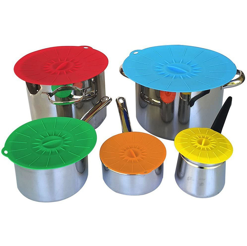 【COD】【สินค้าขายดี】clearance offer Silicone Cup Lid 5 ขนาดดูดซิลิโคนฝา ...