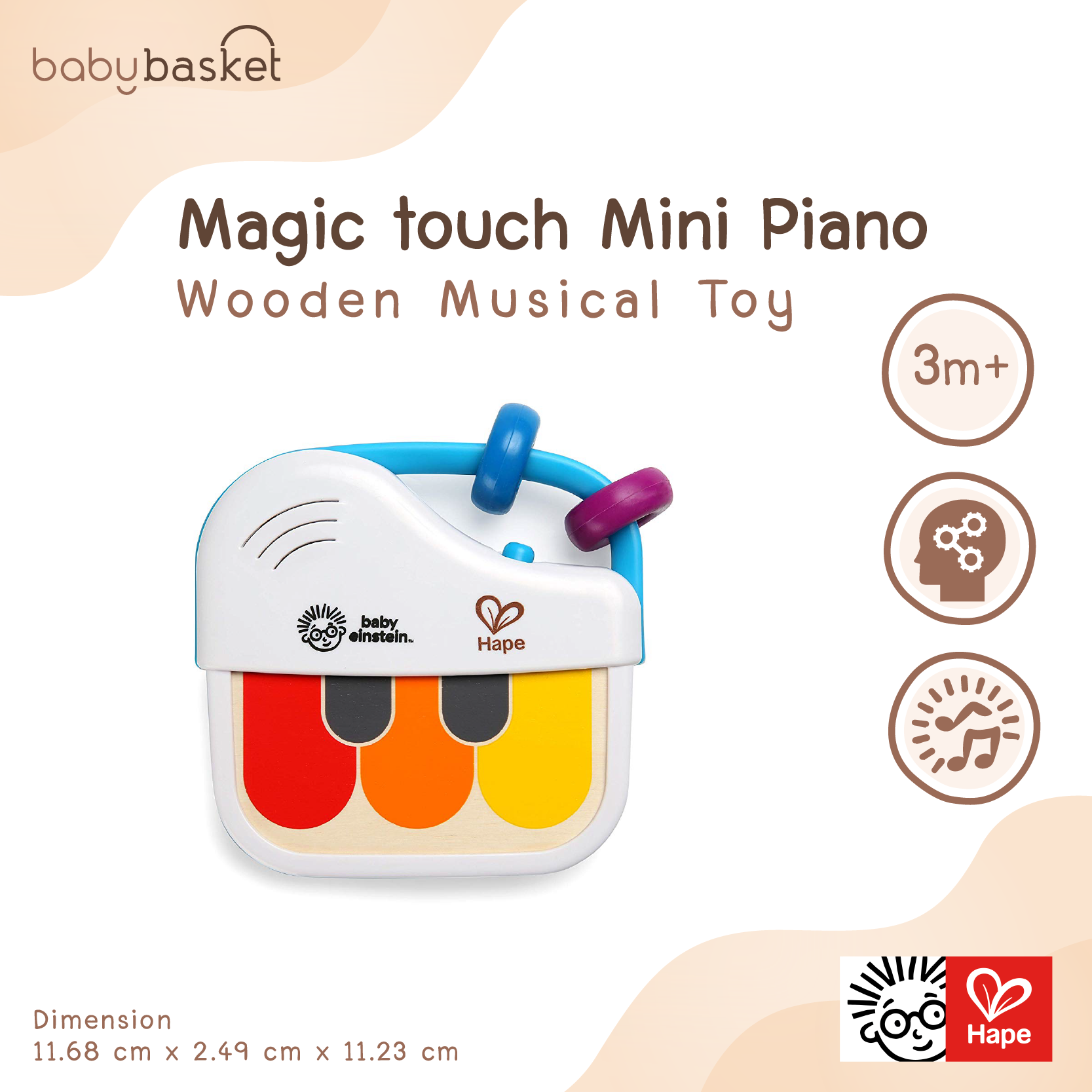 Baby Einstein Magic Touch Mini Piano | Lazada.co.th