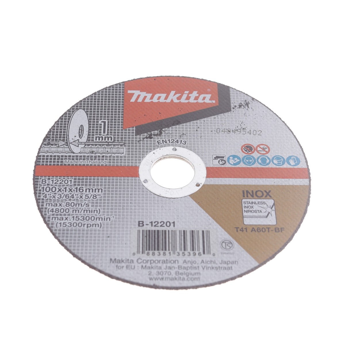 จัดส่งฟรี เก็บเงินปลายทาง MAKITA แผ่นตัดเหล็ก 4 นิ้ว รุ่น B-12201 ใบตัดเหล็ก ใบตัดเหล็กกล้า ใบตัดเหล็ก4