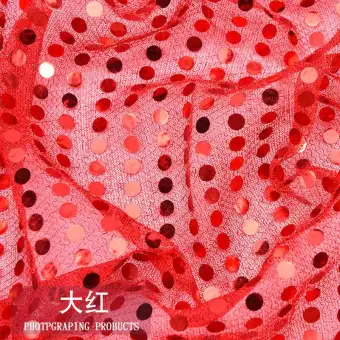 3MM Sequin Cloth Fabric Dense Gauze. of Wedding Decoration Stage Background Cloth Clothing Fabric Formal Dress Tablecloth