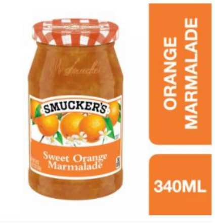 Smucker's Sweet Orange Marmalade 340g ++ สมักเกอร์ มาร์มาเลดส้มหวาน 340 กรัม*