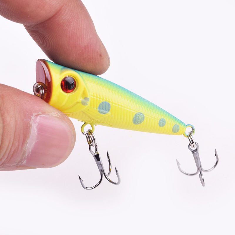 Proberos Fishing Lure 13cm/43g Topwater Popper Bait 6 Color Hard