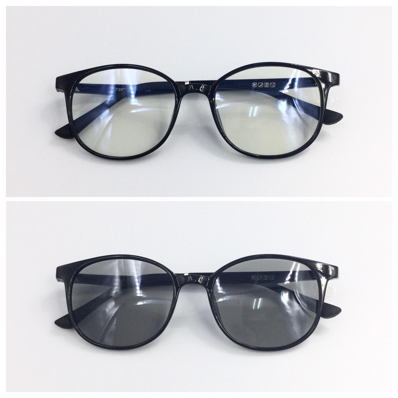 แว่นตากรองแสงเลนส์เปลี่ยนสี คอม มือถือ ออกแดดเปลี่ยนสี ออโต้ Blue+Auto รุ่น K7392