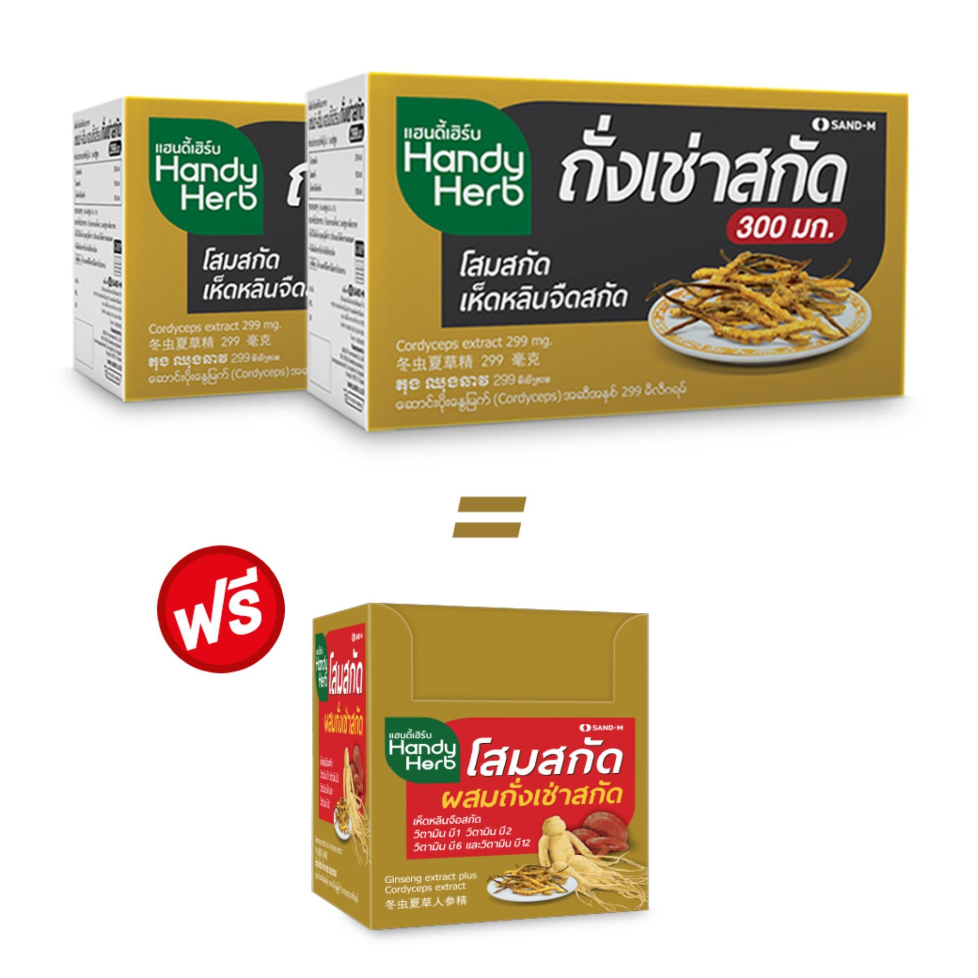 HandyHerb Cordycep แฮนดี้เฮิร์บ ถั่งเช่าสกัด 299 mg 2 กล่อง