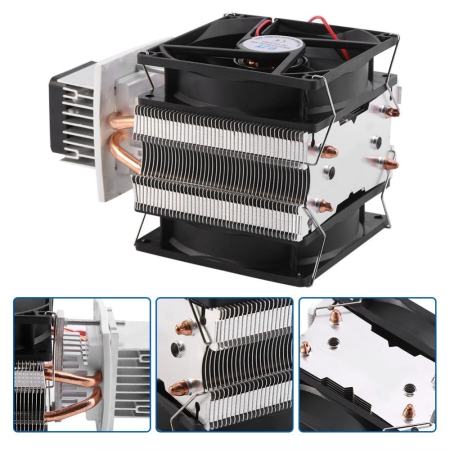 12 โวลต์ Semiconductor Thermoelectric Peltier Air Cooling  ความชื้นระบบ