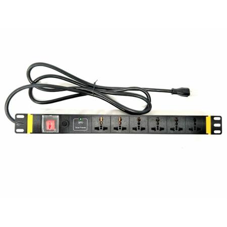 รางปลั๊กไฟใส่ตู้ 1U RACK AC ( PDU) Power Distribution Unit