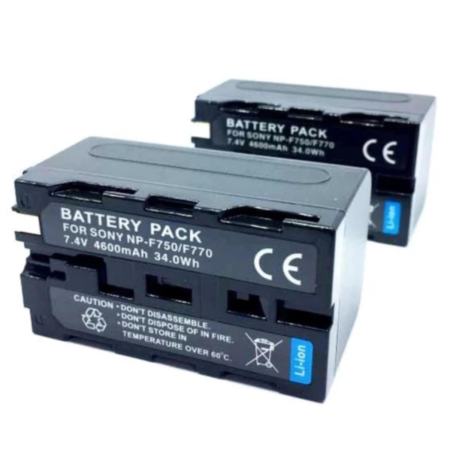 คุ้มค่าเมื่อซื้อกับ แพ๊คคู่ (จำนวน 2 ก้อน) Battery NP-F750/F770 Sony Camcorder
Battery รุ่น NP-F750/F770 (Black) สินค้าใหม่ราคาถูก