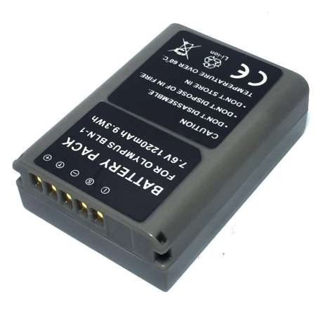 (แพ็คคู่ 2 ชิ้น) แบตเตอรี่กล้อง รุ่น BLN-1 / BLN1 แบตกล้องโอลิมปัส Olympus OM-D E-M5, Olympus E-M5, Olympus OM-D E-M5 II, Olympus E-M5 II, Olympus OM-D E-M1, Olympus E-M1, Olympus PEN E-P5, Olympus E-P5, Olympus PEN-F Replacement Battery for Olympus