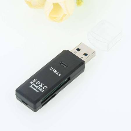 2 in 1 USB 3.0 รุ่นไมโครความเร็วสูง SD SDXC TF T - Flash การ์ดความจำอะแดปเตอร์สำหรับตัวอ่าน - INTL