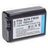 (แพ็คคู่2ชิ้น) แบตเตอรี่กล้อง รหัสแบต NP-FW50,NPFW50 1080mAh แบตกล้องโซนี่ sony for Sony Sony NEX-3 NEX-5 NEX-5N NEX-5T SLT A7 A33 A35 A37 A55 A3000 A5000 A5100 A6000 A6300 QX1 RX10(Black)
