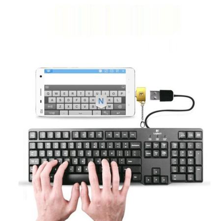 2017 มาใหม่มินิโลหะไมโคร USB ไปยัง USB 2.0 อะแดปเตอร์ตัวแปลงพร้อมพวงกุญแจสำหรับแอนดรอยด์โทรศัพท์ตาราง - นานาชาติ