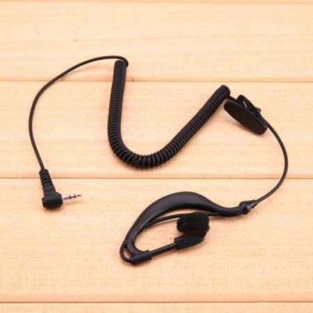 2.5 มิลลิเมตร G - Hook หูฟังหูฟัง 1 Pin สำหรับ Motorola GP2000 ICOM IC-U16 (สีดำ) - INTL