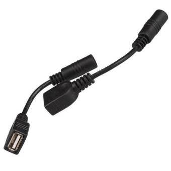 2 ชิ้น 5.5x2.1 มิลลิเมตร DC หญิง USB AF พาวเวอร์ตัวผู้ดีซีสายต่อสำหรับอะแดปเตอร์สำหรับแล็ปท็อป - INTL