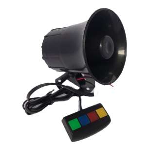 ไซเรน3เสียง 12V Loud Horn Car Auto Van Truck Motorcycle With 3 Sounds PA System