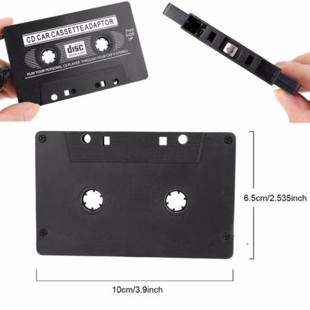 3.5mm CD Player Car Stereo Cassette Tape Adapter เทปรถยนต์ (สีดำ)  