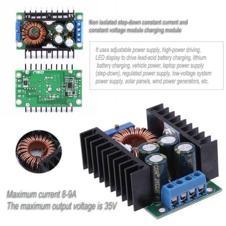 300W 12A DC  - DC Step  - down Adjustable Solar Power LED Driver Module   -  intl