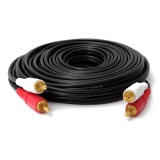 3RCA Cable 100/% Copper Wire Gold Male to Male Left /& Right Audio /& Video Stereo