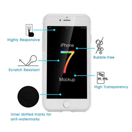 360 องศานุ่ม TPU หน้าและหลัง 2 ซิลิโคนป้องกัน Ultra Slim โทรศัพท์มือถือกรณีเคสใสสำหรับ iPhone 7 4.7 นิ้ว - INTL