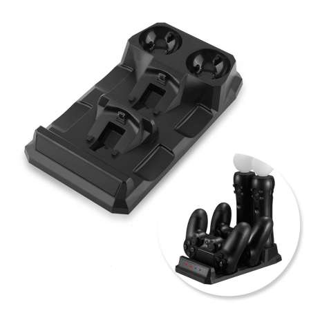 4 in 1 ที่ชาร์จความเร็วสูงแท่นชาร์จ Station Stand สำหรับ PS Move/PS4 Controller - INTL