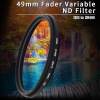 XCSource 49 มม. Fader เปลี่ยนแปลงได้ND ความหนาฟิลเตอร์ธรรมชาติ ND2 TO ND400 สำหรับ Panasonic LF155