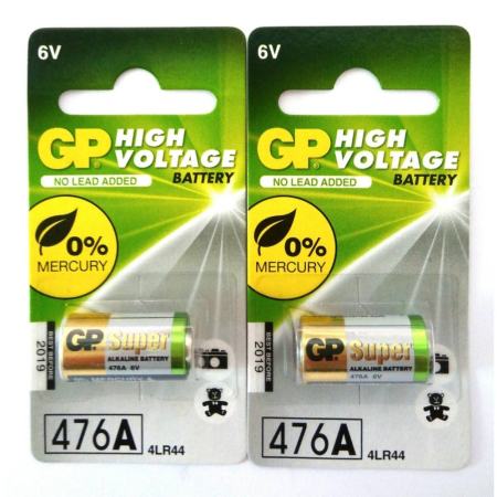 จีพี อัลคาไลน์ 4LR44(476A)  6V แพ็ค 1 ก้อน จำนวน 2 แพ็ค