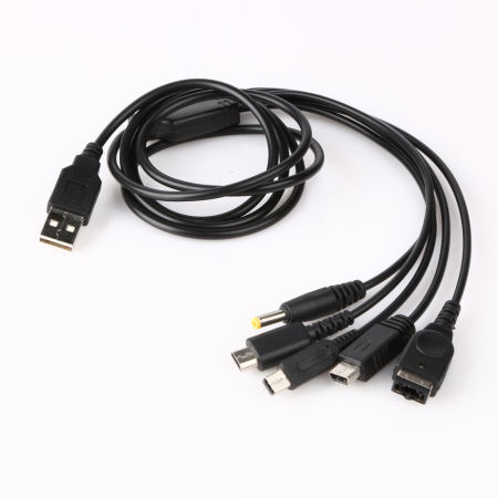 5 IN1 เครื่องชาร์จ USB สายชาร์จสำหรับ Nintendo NDSL/NDS NDSI XL 3DS - INTL