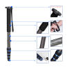 5 ส่วน Telescopic คาร์บอนไฟเบอร์น้ำหนักเบาการถ่ายภาพ DSL กล้อง Unipod เดินแท่งสำหรับนิคอนแคนนอน Pentax Olympus Elders- นานาชาติ