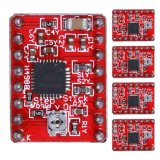 5 ชิ้น A4988 Stepper มอเตอร์โมดูลไดร์เวอร์ 3d เครื่องพิมพ์ Polulu Stepstick Reprap (สีแดง) - Intl
