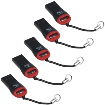ราคา 5 ชิ้น USB 2.0 Micro SD SDHC TF การ์ดหน่วยความจำ MINI ADAPTER   สำหรับแล็ปท็อป พันทิป