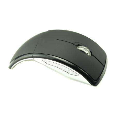 9final 2.4 Ghz Optical Foldable Wireless Mouse MICE เมาส์ไร้สาย แบบโฟลเดอร์ พับเก็บได้ ( Black Color)