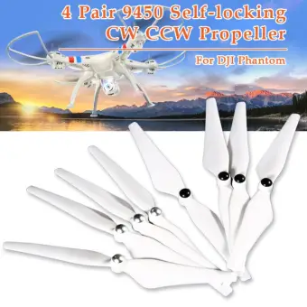   ใบพัดโดรน 4 คู่ 9450 Self-locking Props สำหรับ DJI Phantom 1 2 3 Vision Plus รีวิว
