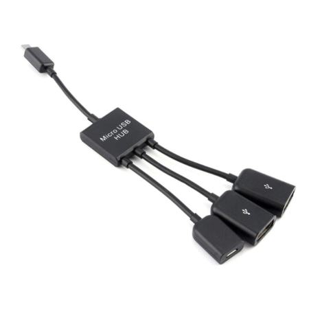 Allwin Micro USB HUB ขั้วต่อ OTG Splitter สายชาร์จสายรับส่งข้อมูล