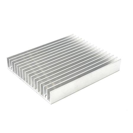 Aluminium Alloy Heat Diffuse Heat Sink Cooling Fin 120x100x18mm Radiator Cooling - intl