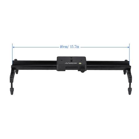 Andoer 40cm/ 15.7in Portable Aluminum Alloy Camera Track Dolly Slider Stabilizer Rail System Max. Load 6kg/ 1.3lb for Nikon Canon Sony DSLR Camera DV Camcorder Video Film Making - intl