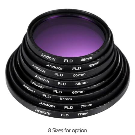 Andoer 67 มิลลิเมตรเลนส์กรองรังสียูวี + CPL + FLD + ND (ND2 ND4 ND8) พร้อมกระเป๋าถือ/ฝาครอบเลนส์/ฝาครอบเลนส์/ทิวลิปและฝาครอบเลนส์ยาง/ผ้าทำความสะอาด - นานาชาติ