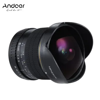 ราคา Andoer 8 มิลลิเมตร F/3.5 170? กว้างฟิชอาย Aspherical เลนส์วงกลมสำหรับ Canon EOS DSL กล้อง-สามารถใช้ร่วมกับเฟรมได้เต็มรูปแบบ-นานาชาติ พันทิป