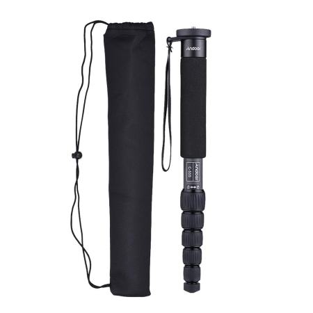 Andoer C-555 155 เซนติเมตร/5.1ft คาร์บอนไฟเบอร์ Camera ขาตั้งกล้องขาเดียว Unipod แท่ง 6 - ส่วนพร้อมกระเป๋าสูงสุด. โหลด 10 กิโลกรัม/22Lbs สำหรับ Nikon Canon Sony A7 Pentax กล้องวิดีโอสตูดิโอการถ่ายภาพ - นานาชาติ