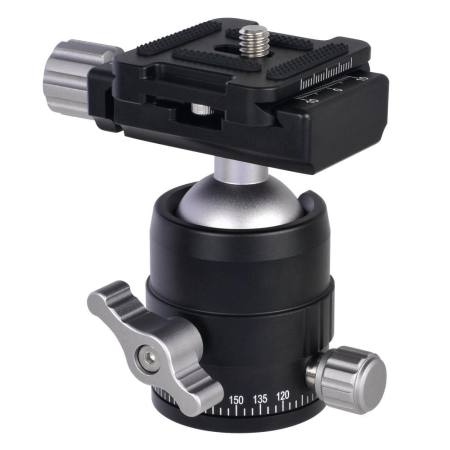 Andoer MT-C1 ขนาดกะทัดรัดขาตั้งกล้องหัวอะแดปเตอร์ 360 ° อลูมิเนียมอัลลอยด์จานด่วน - INTL