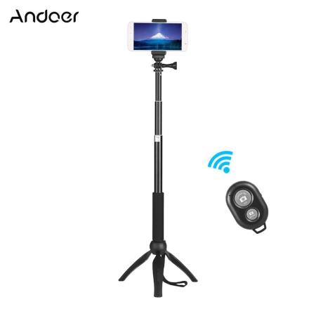 Andoer โทรศัพท์ Live Show ชุดรวมถึงมินิขาตั้งกล้องเซลฟีแท่งโทรศัพท์รีโมทคอนโทรลสำหรับสมาร์ทโฟนสำหรับ Canon Nikon sony DSL ILDC กล้องสำหรับ GoPro ฮีโร่ 5/4/3/3 + เซลฟีที่ถ่ายทอดสดการบันทึกวิดีโอยังคงการถ่ายภาพ - นานาชาติ
