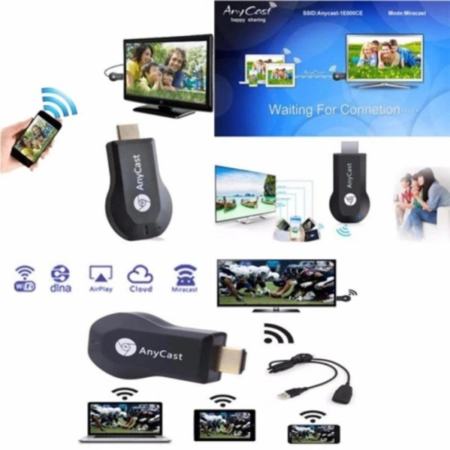 AnyCast M4 Plus Wireless WiFi Display Receiver Dongle 1080P HDMI cast Media Video Streamer mini PC Android TV Stick DLNA Airplay เชื่อมต่อมือถือไปทีวี รองรับ iphone และ android   