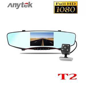 Anytekกล้องติดรถยนต์ รุ่นT2กล้องหน้า-หลัง(WDR)