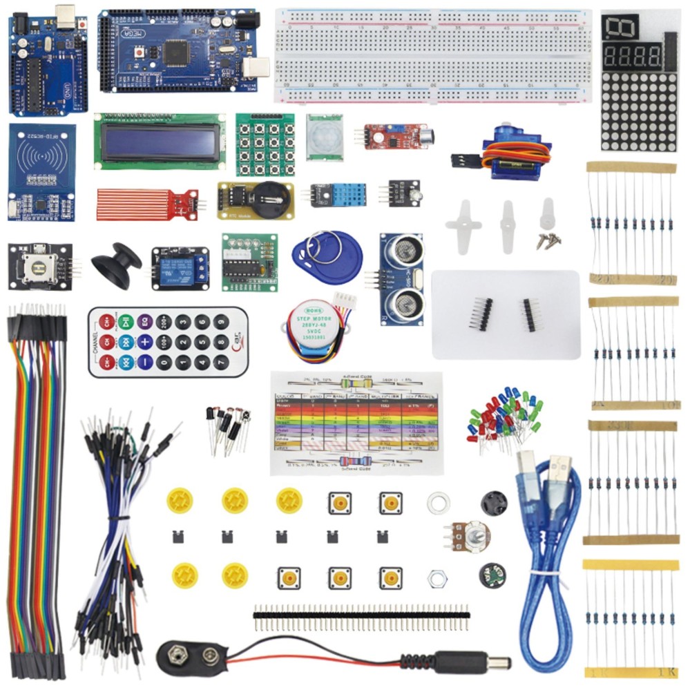 ชุดเรียนรู้ Arduino Learning Suite Kit UNO R3 + Mega 2560 พร้อมกล่อง ...