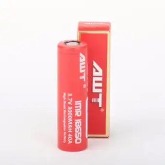   AWT 18650 IMR 3000mAh 40A 3.7V pantip