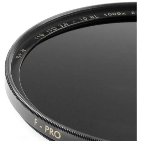 B+W 49 mm 3.0 ND 110 Neutral Density ND1000x SC Single Coated Filter 10 stop